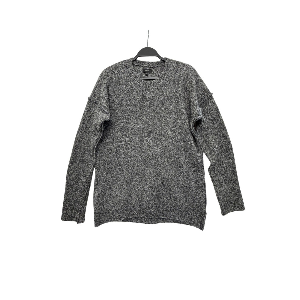 Joe's Jeans Gray Wool Yak Hair Blend Marled Crew Neck Sweater M - Picture 2 of 8